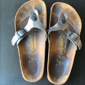 Birkenstock Papillo grey sandals